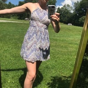 Cute Urban High Neck/Open Back Mini Dress